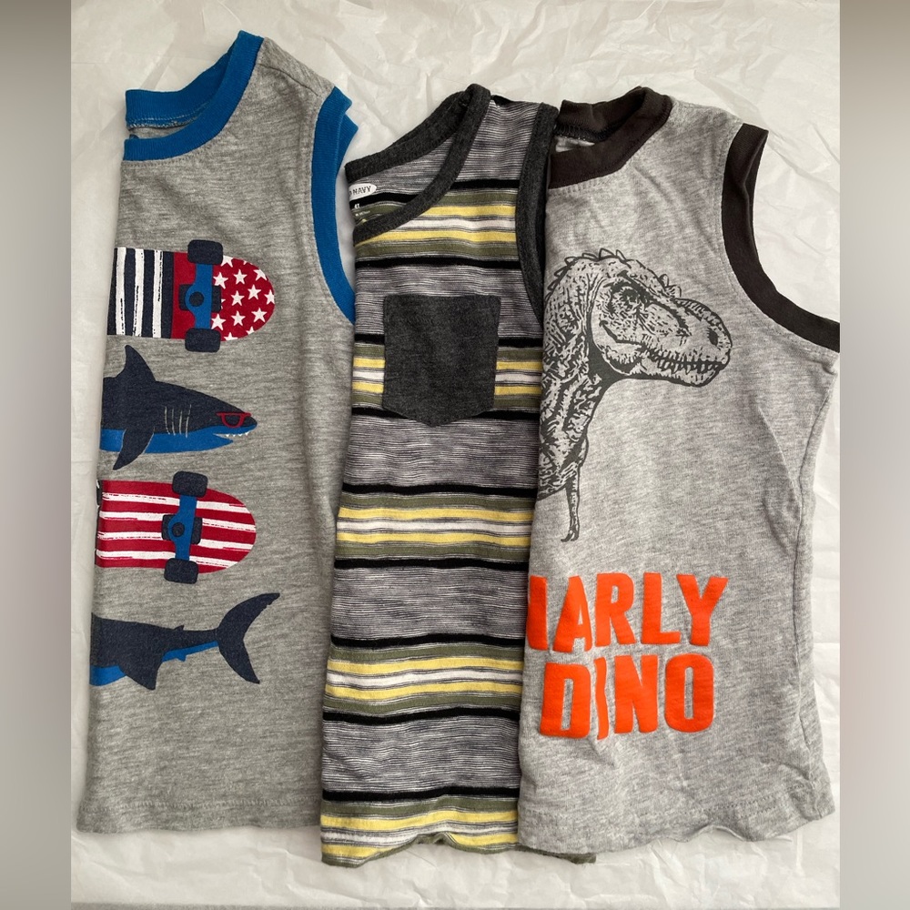 Set of three - size 4T boy tank tops